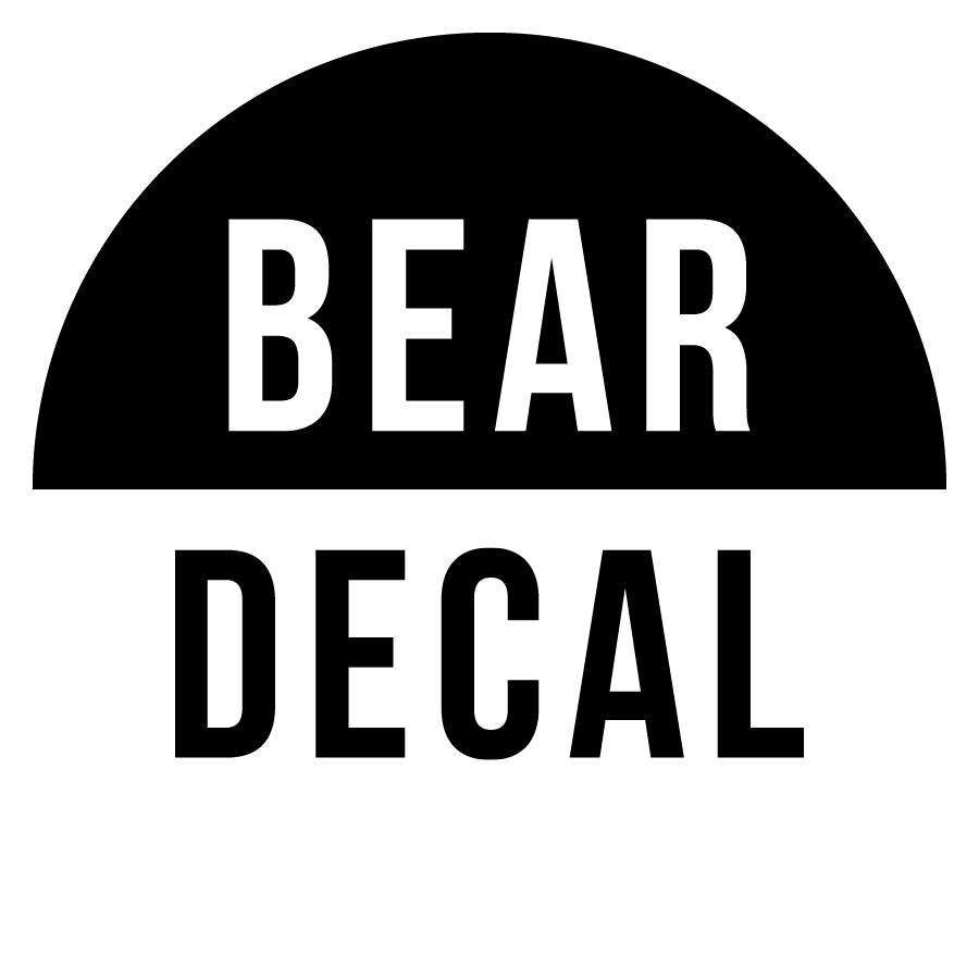 BEAR DECAL Circle