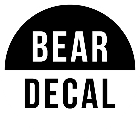 BEAR DECAL Circle