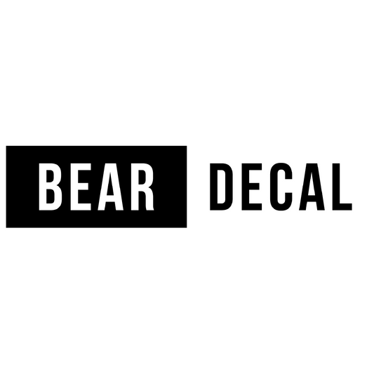 BEAR DECAL Rectangle