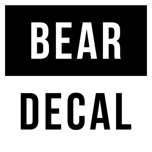 BEAR DECAL Square